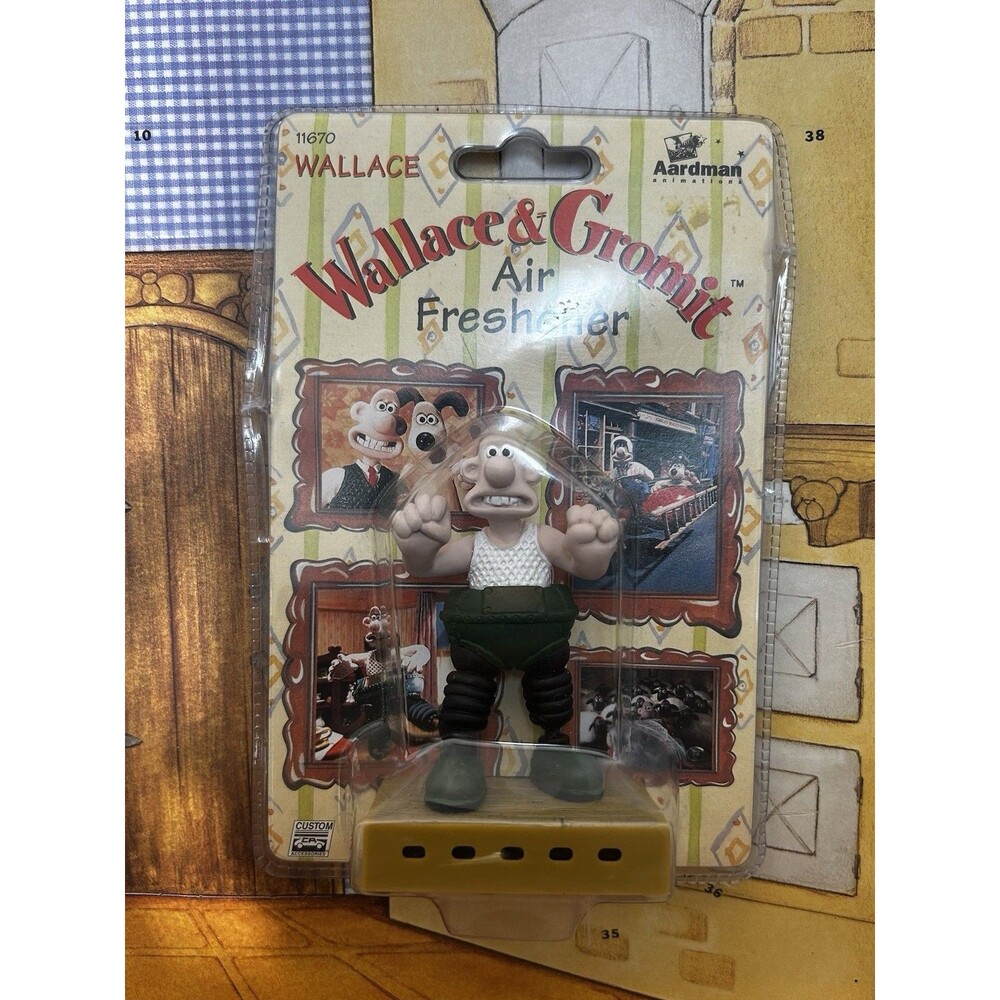 Vintage 1996 Wallace & Gromit Air Freshener Figure Wrong Trousers New Sealed - Picture 1 of 6